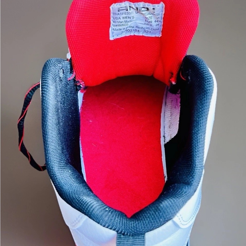 And1 Maverick Men's High Top Basketball Shoes Size 11 In EXCELLENT Condition - Picture 13 of 14